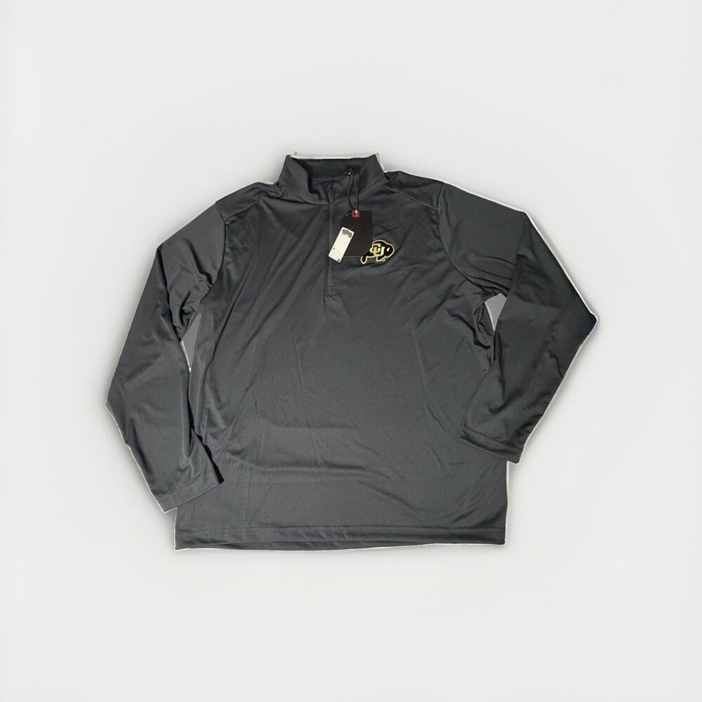 NWT Antigua Colorado Buffaloes CU Men’s XL Black 1/4 Zip Pullover Embroidered
